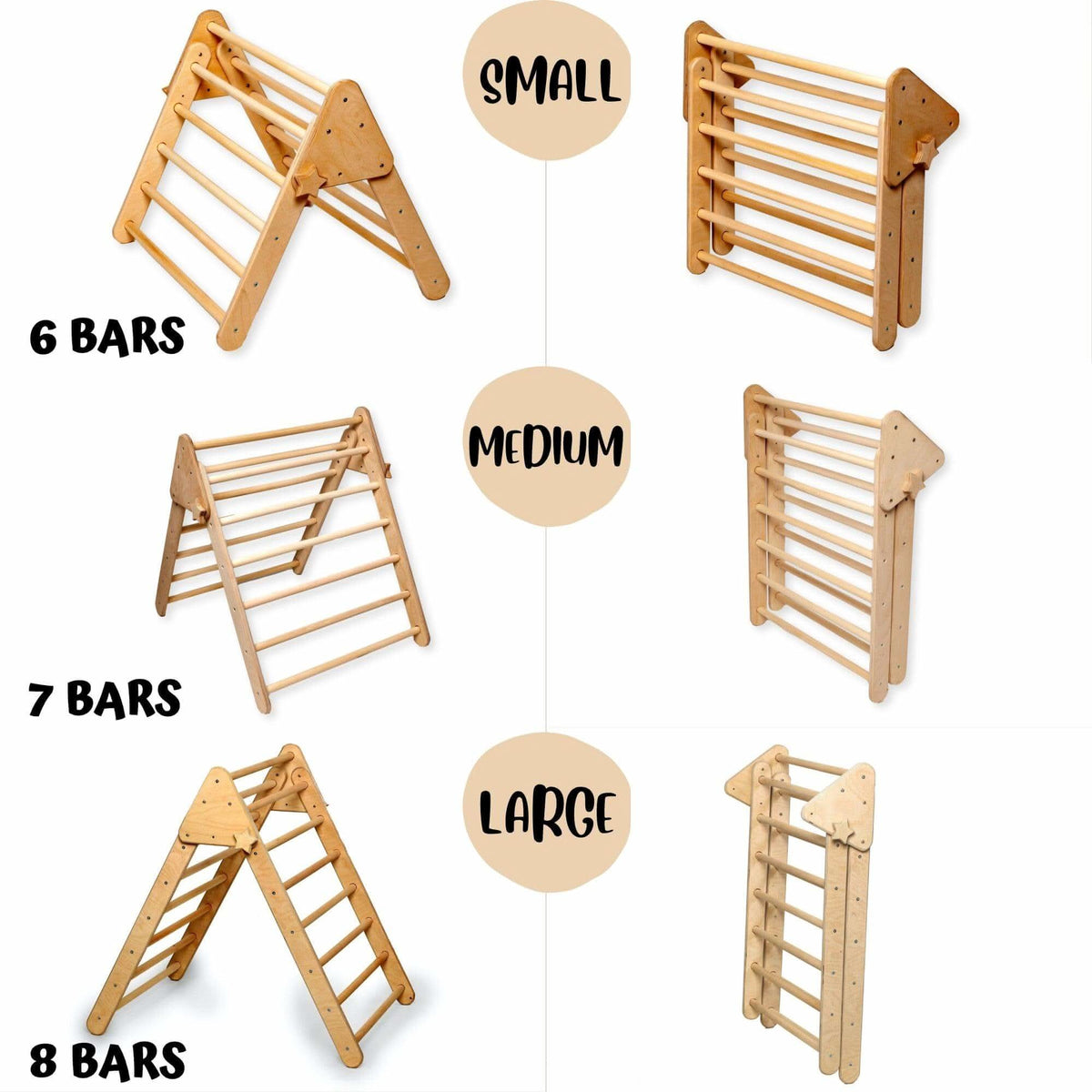 Montessori Triangle Climber Set / 3 size