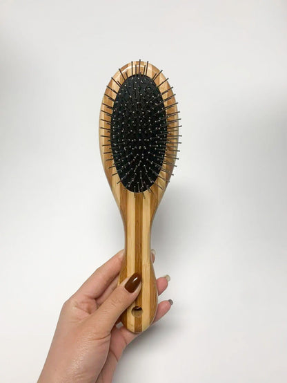 Bamboo Pet Brush with Sisal and Steel Bristles – Eco-Friendly Grooming