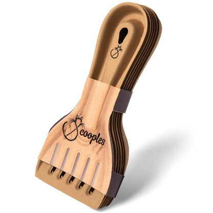Scooples Disposable Cat Litter Scoops - All Natural Plastic Free & Sustainable Travel Kitty Litter Scooper (6-Pack)