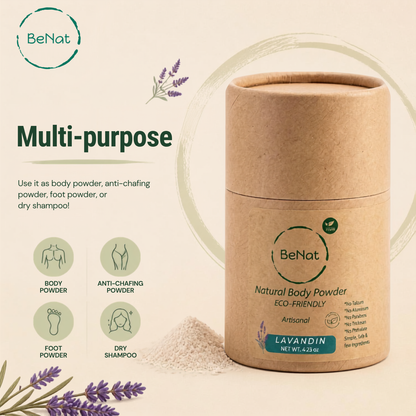 2-Pack Talc-Free Natural Body And Deodorant Powder