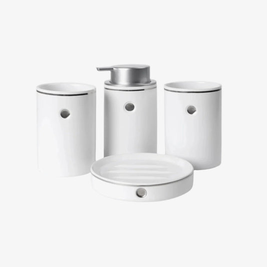 BosilunLife Nordic Tranquility 4-Piece Bathroom Set Recycled Ceramic Eco-Clay