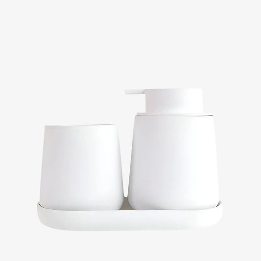 BosilunLife Rubber Paint Foaming Bathroom Accessories Set Recycled Ceramic Eco-Clay