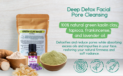 Green Clay Mask | Pore-Refining Facial Detox