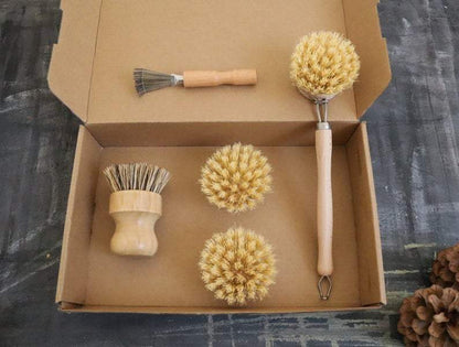 Zero Waste Kitchen Brush Set - Handy Kit